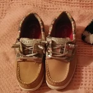Size 13 girls sperrys